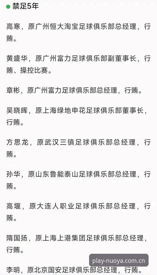 诺亚体育高清直播 从足协第三批禁足名单看中国足球反腐实用分析